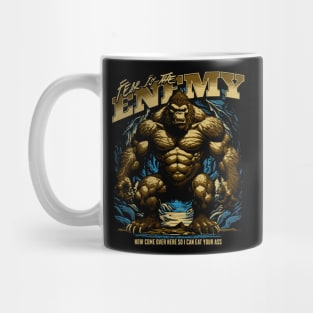 Bigfoot Ate My Ass Funny Meme Viral Ironic Obnoxious Metal Mug